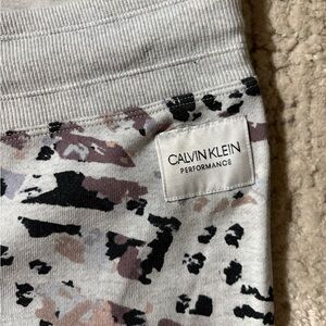 Calvin Klein Gray and Black Patterned Joggers